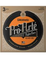 D'Addario EJ43-3D  Pro-Arté Nylon, Light Tension 3 Complete Sets 