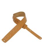 Levy's Leather DM1SGFTAN - 2 1/2 in. garment leather guitar strap