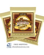Ernie Ball PO2004 Earthwood 80/20 Bronze Light Acoustic Strings 3 SETS BUNDLE