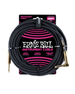 Ernie Ball PO6058 Braided Instrument Cable 25 Ft. BLACK UPC 749699160588