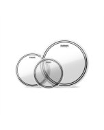Evans EC2S Clear Tom Heads with Free 14 in. HD Dry Snare Head 12, 13, 16 in