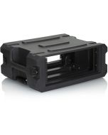 Gator G-PROR-4U-19 4U, 19″ Deep Molded Audio Rack; W/ Wheels
