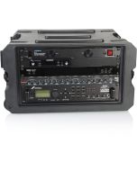 Gator G-PRO R-6U-19 6U, 19″ Deep Molded Audio Rack; W/ Wheels