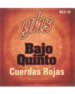GHS Cuerdas Rojas Bajo Quinto Strings RKX- 10