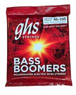 GHS Strings M3045 4-String Bass Boomers®, Nickel-Plated Electric Bass Strings, Long Scale, Medium (.045-.105) 