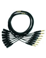 Mogami 8 CHANNEL SNAKE, TRS TO XLRM 5 ft (GOLD 8 TRSXLRM-05)