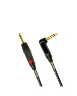 Mogami Instrument Cable w/ Straight Silent to R/A 10 ft (GOLD INST SILENT S 10R)