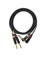 Mogami Stereo Keyboard R/A 1/4 TS to 1/4 TS 20 ft (GOLD-KEY-S-20R)