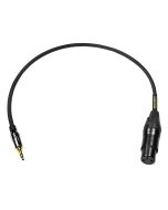 Mogami XLR female to 3.5 TRS Pin to Pin 18 inches (GOLD-XLRF-MINI-018)
