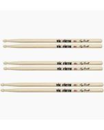 Vic Firth SGB Gregg Bissonette Signature Drum Sticks 3 Pairs UPC 750795000517