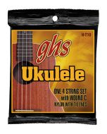 GHS Strings H-T10 Tenor Ukulele Strings, Black Nylon/Aluminum