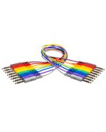 Hosa CSS-830 Color Balanced Audio Patch Cables 1/4 TRS 8 Cables Pack  