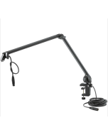 K&M 23860 Microphone Desk Boom Arm with XLR Cable (Black) USED (Luigi )