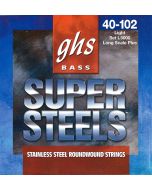 GHS Strings L5000 4-String Super Steels™, Stainless Steel Bass Strings, Long Scale Plus, Light (.040-.102)