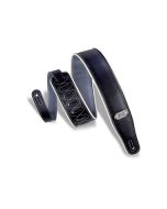Levy's Guitar Straps M26VCP-BLK_GRY Black & Grey Leather Strap