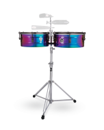 LP TONY SUCCAR SIGNATURE TIMBALES - RAINBOW CHROME/BLACK NICKEL LP257-TS