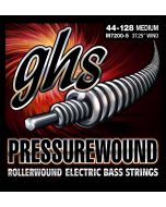 GHS Strings M7200-5, 5-String Pressurewound™, Rollerwound Alloy 52™ Bass Strings, Long Scale, Medium (.044-.128)