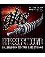 GHS Strings M7200 4-String Pressurewound(TM), Rollerwound Alloy 52(TM) Bass Strings, Long Scale, Medium (.044-.106)