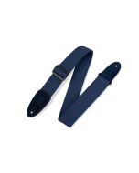 Levy's Guitar Straps MC8-NAV Cotton Guitar Strap With Suede Ends Color Navy Blue