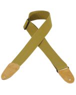 Levy's MC8-TAN 2" Cotton Guitar Strap With Suede Ends TAN