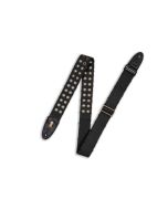 Levy's MC8TWEY-BLK Cotton Guitar Strap Black With Brass Eyelets