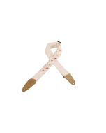 Levy's MC8U-005 Cotton Guitar Strap With Flowers Design & Suede Ends