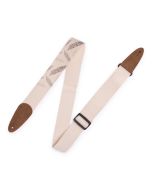 Levy's MC8U-007 Cotton Guitar Strap With Decorative Print & Suede Ends