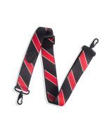 Levy's Case Straps MCS-004 Case Strap With Printed Black and Red Stripe Pattern