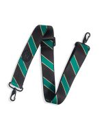 Levy's Case Straps MCS-005 Case Strap With Printed Black and Green Stripe Pattern