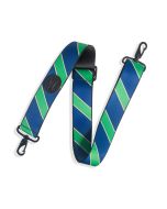 Levy's Case Straps MCS-006Case Strap With Printed Navy and Green Stripe Pattern