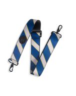 Levy's Case Straps MCS-007 Spirit Case Strap With Printed Navy and Grey Stripe Pattern