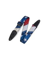 Levy's MDP-US Polyester Guitar Strap with Sublimation Printed Distressed Flag Design