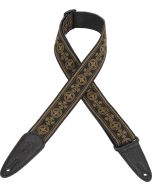 Levy's Guitar Straps MGHJ2-001 jacquard guitar strap with garment leather backing
