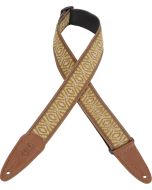 Levy's Guitar Straps MGHJ2-005 Jacquard Guitar Strap With Garment Leatherer