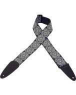Levy's Guitar Straps MGJ-001 Black & Grey Designs Guitar Strap