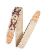 Levy's Guitar Straps MH8P-002 2"" Hemp Webbing Guitar Strap with Ink Printed Diamond Design