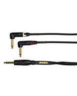 Mogami Stereo Guitar 1/4 TRS to dual R/A TS, 3 foot fan 12 ft (GOLD GTS-12R)