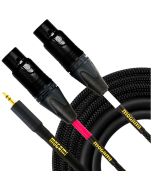 Mogami Gold 3.5-2XLRF-06 Stereo Audio Y-Adapter Cable, Dual XLR-Female to 3.5