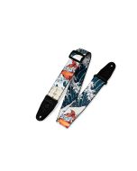 Levy's Guitar Strap MPD2-016 Ocean Waves & Orange Fish