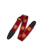Levy's Guitar Straps MPJG-SUN-RED Jacquard Weave 
