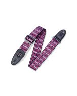 Levy's Leathers Burgundy and Black Patterned Guitar Straps - MPLL-001