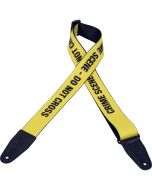 Levy's Guitar Straps MPS2-006 Yellow Do Not Cross Design 