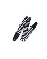 Levy's Guitar Strap MPS2-064 Black & White Stripes Target