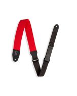 Levy's MRHC-RED Red Cotton Leather Guitar Strap
