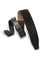 Levy's Guitar Straps MRHSP-BLK Suede RipChord Color Black