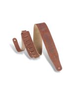 Levy's Leather Guitar Straps MS26CK-BRN Suede Color Brown