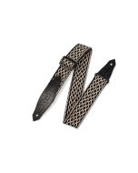 Levy's Guitar Straps MSSC80-BLK/WHT Black & White Design Guitar Strap