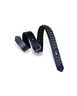 Levy's Guitar Straps PM28-2B-BLK Rebel Leather Series Guitar Strap BLACK