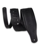 Levy's Guitar Straps PM32BH-BLK Wide Garment Leather Guitar Strap Black 