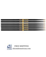 PROMARK 7A Drum Sticks Black Select Balance Rebound Active Grip 3 PAIRs